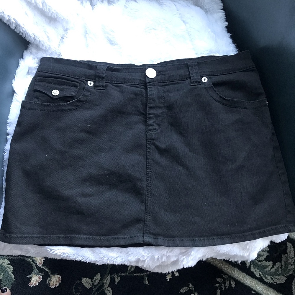 No Boundaries Black Denim Mini Skirt. Juniors 13